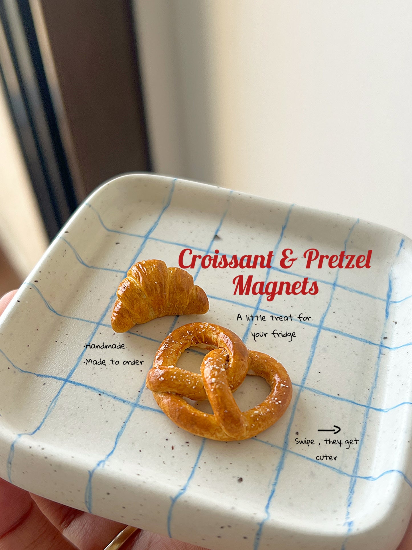 Croissant & Pretzel Magnet